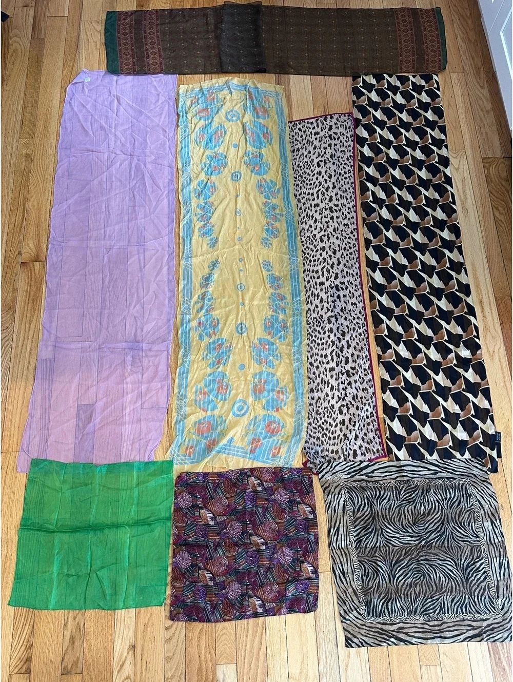 40 Silk Scarves Lot Vtg to Modern Ralph Lauren Claiborne Chico’s Designer Mix